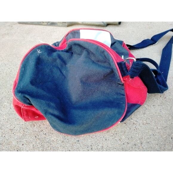 Vintage 2002 Y2K Tommy Hilfiger Canvas Duffle Bag Spell Out Logo 21x16 Flag - Picture 5 of 9